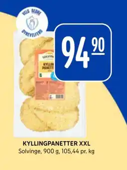 Rema 1000 SOLVINGE Kyllingpanetter xxl tilbud