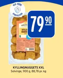 Rema 1000 SOLVINGE Kyllingnuggets XXL tilbud