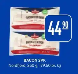 Rema 1000 NORDFJORD Bacon 2pk tilbud