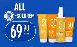 Rema 1000 All r-solkrem tilbud