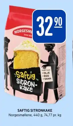 Rema 1000 NORGESMØLLENE Saftig sitronkake tilbud