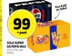 Bunnpris Solo super og pepsi max tilbud