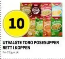 Bunnpris Utvalgte toro posesupper retti koppen tilbud
