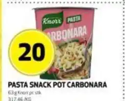 Bunnpris Pasta snack pot carbonara tilbud