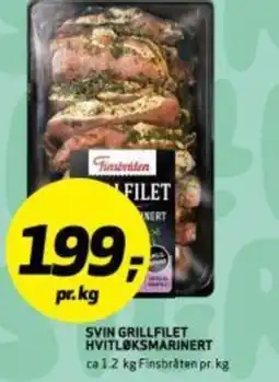 Bunnpris Svin grillfilet hvitløksmarinert tilbud