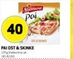 Bunnpris Pai ost & skinke tilbud