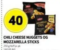 Bunnpris Chili cheese nuggets og mozzarella sticks tilbud