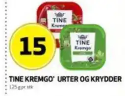Bunnpris Tine kremgo urter og krydder tilbud