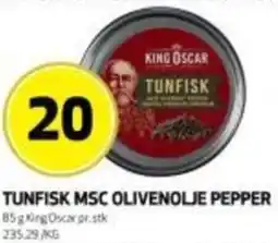 Bunnpris Tunfisk msc olivenolje pepper tilbud