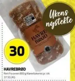 Bunnpris Havrebrød tilbud