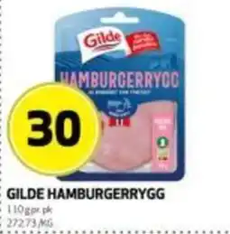Bunnpris Gilde hamburgerrygg tilbud