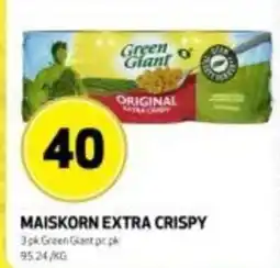 Bunnpris Maiskorn extra crispy tilbud