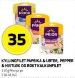 Bunnpris Kyllingfilet paprika & urter, pepper & hvitløk og røkt kalkunfilet tilbud