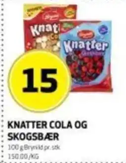 Bunnpris Knatter cola og skogsbær tilbud