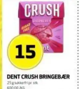Bunnpris Dent crush bringebær tilbud