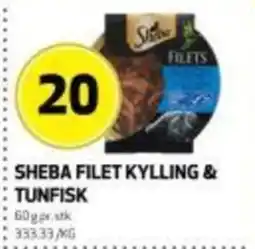 Bunnpris Sheba filet kylling & c tunfisk tilbud