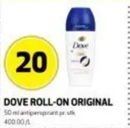 Bunnpris Dove roll-on original tilbud