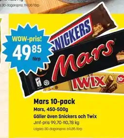 Eurocash Mars 10-pack tilbud