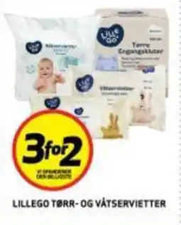 Bunnpris Lillego tørr- og våtservietter tilbud