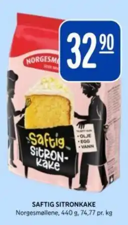 Bunnpris Saftig sitronkake tilbud