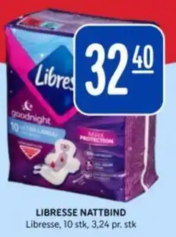 Bunnpris Libresse nattbind tilbud