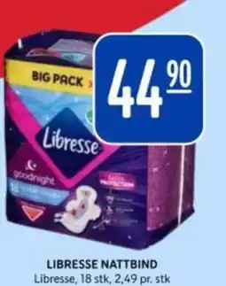 Bunnpris Libresse nattbind tilbud