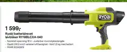 Felleskjøpet Ryobi batteridrevet løvblåser ry18blcxa-040 tilbud