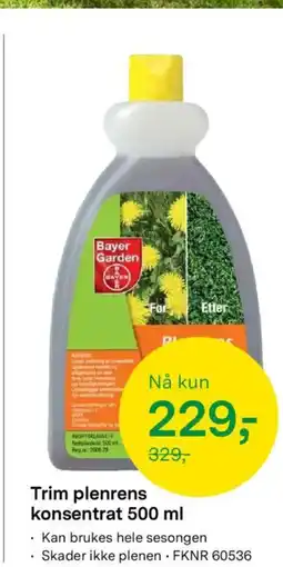Felleskjøpet Trim plenrens konsentrat tilbud