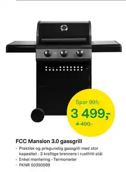 Felleskjøpet Fcc mansion 3.0 gassgrill tilbud