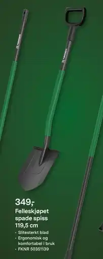 Felleskjøpet Felleskjøpet spade spiss tilbud