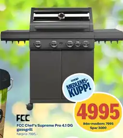 Coop Byggmix Fcc chef's supreme pro 4.1 dg gassgrill tilbud