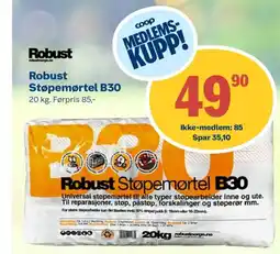 Coop Byggmix Robust Støpemørtel B30 tilbud