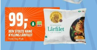 Coop Obs Den stolte hane kylling lårfilet tilbud