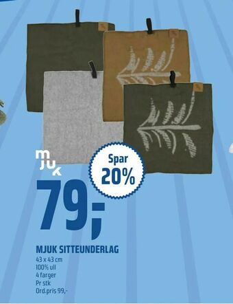 Coop Obs Mjuk sitteunderlag tilbud
