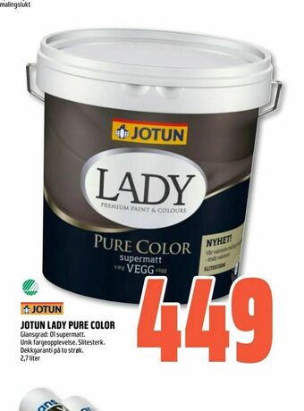Coop Obs Jotun lady pure color tilbud