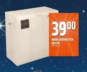 Coop Obs Moda servietter 100-pk tilbud