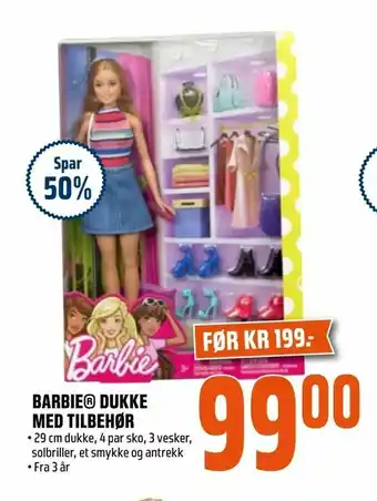 Coop Obs Barbie® dukke med tilbehør tilbud