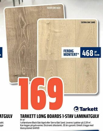 Coop Obs Tarkett long boards 1-stav laminatgulv tilbud