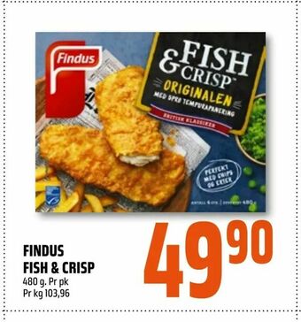 Coop Obs Findus fish & crisp tilbud