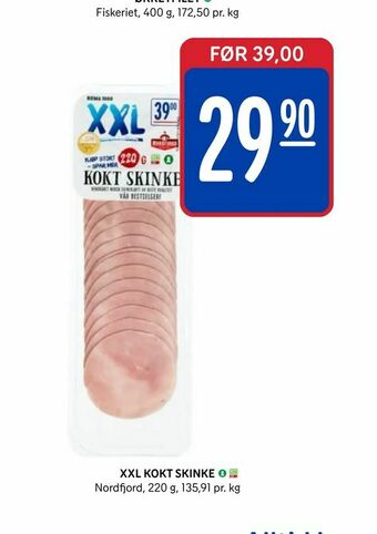 Rema 1000 Xxl kokt skinke tilbud