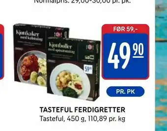 Rema 1000 Tasteful ferdigretter tilbud