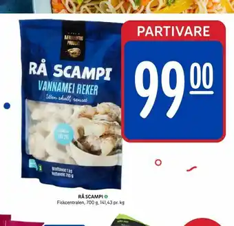 Rema 1000 Rå scampi tilbud