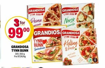 Coop Extra Grandiosa tynn bunn tilbud