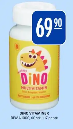 Rema 1000 Dino vitaminer tilbud