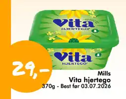 Havaristen MILLS Vita hjertego tilbud