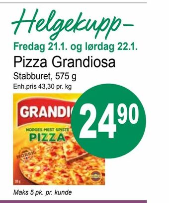 Joker Pizza Grandiosa tilbud