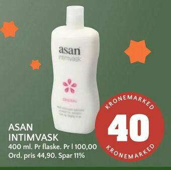 Coop Mega Asan intimvask tilbud