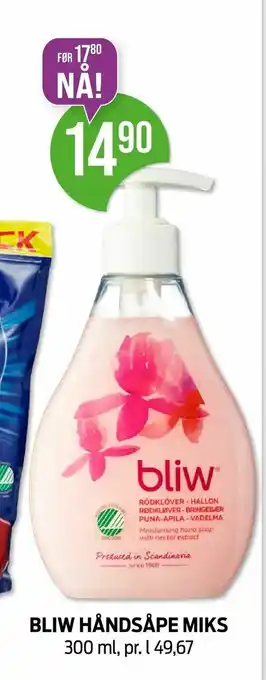 Kiwi BLIW HÅNDSÅPE MIKS tilbud