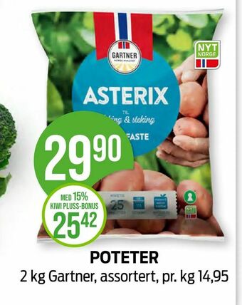 Kiwi Poteter tilbud