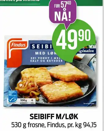 Kiwi SEIBIFF M/LØK tilbud